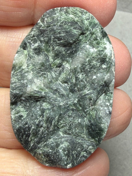 Oval 41x26mm Actinolite Cabochon 03
