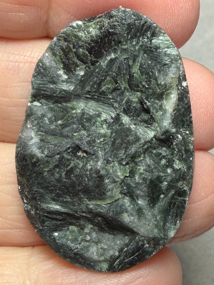 Oval 37x25mm Actinolite Cabochon 21