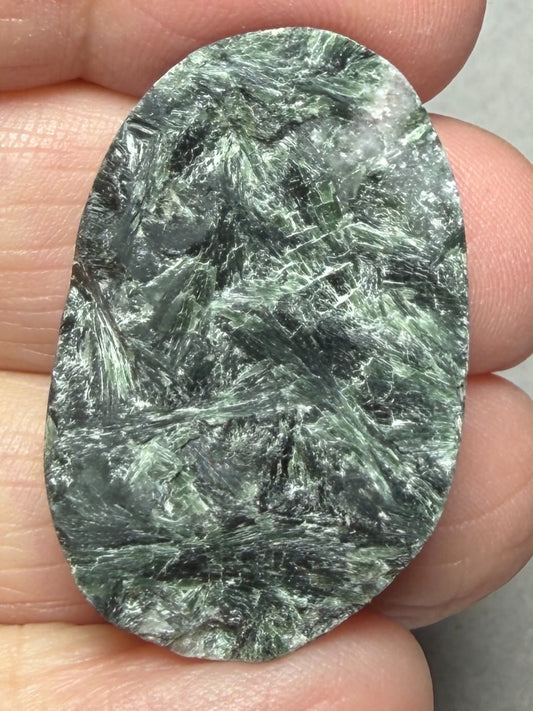 Oval 33x22mm Actinolite Cabochon 29