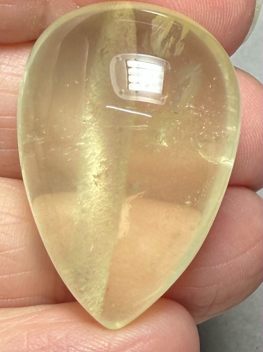 Teardrop 33x23mm Lemon Quartz Cabochon 16