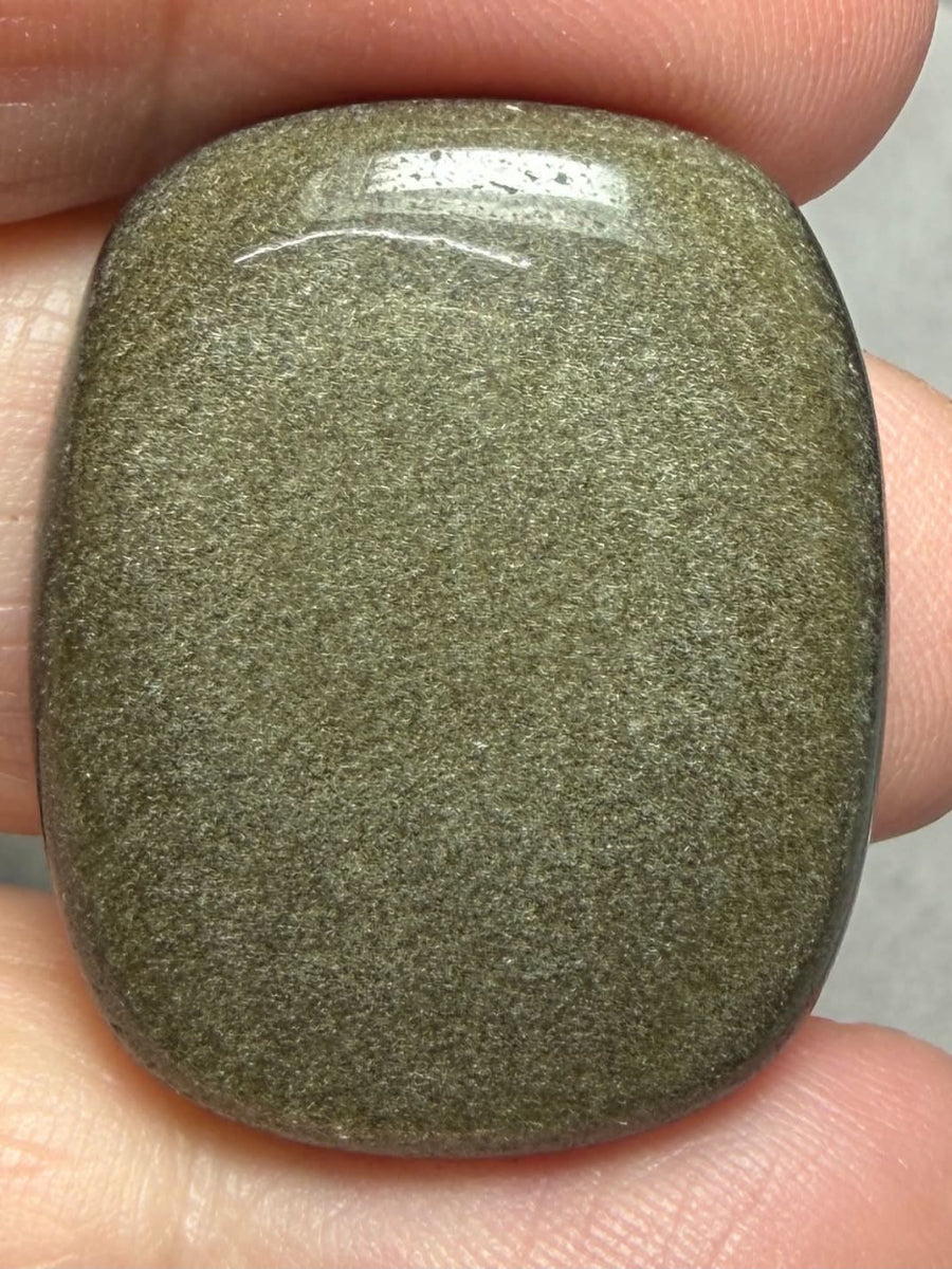 Freeform 29x24mm Gold Sheen Obsidian Cabochon 36