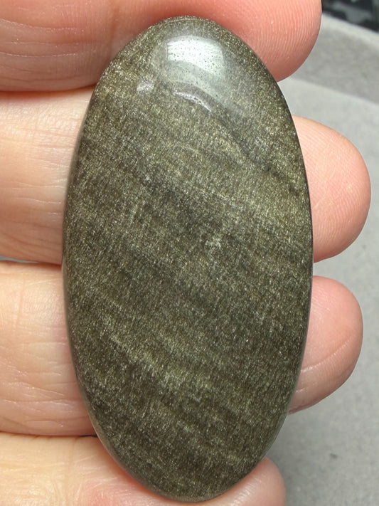 Oval 47x25mm Gold Sheen Obsidian Cabochon 43