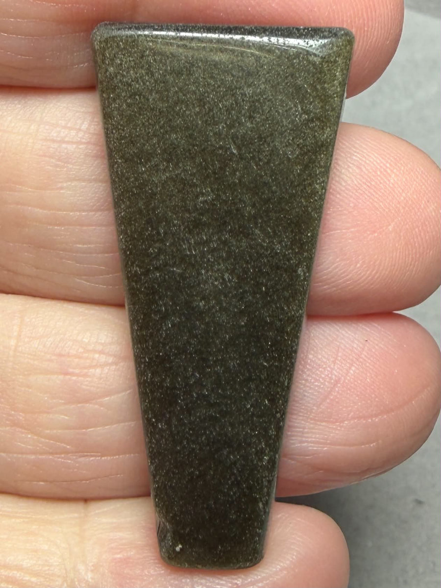 Freeform 42x20mm Gold Sheen Obsidian Cabochon 46