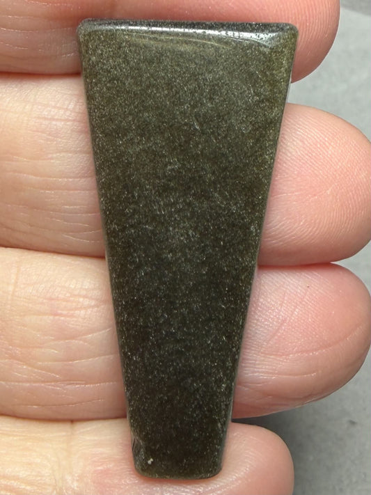 Freeform 42x20mm Gold Sheen Obsidian Cabochon 46