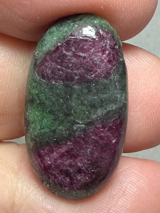 Oval 27x14mm Ruby Zoisite Cabochon 26