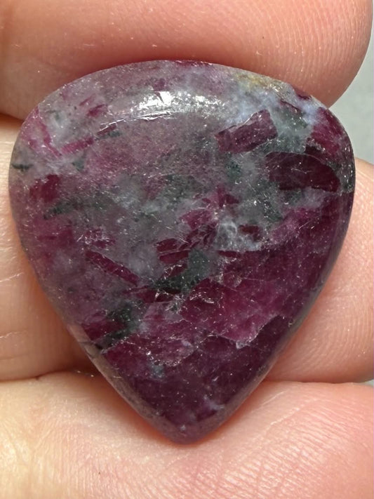 Teardrop 23x20mm Ruby Zoisite Cabochon 35
