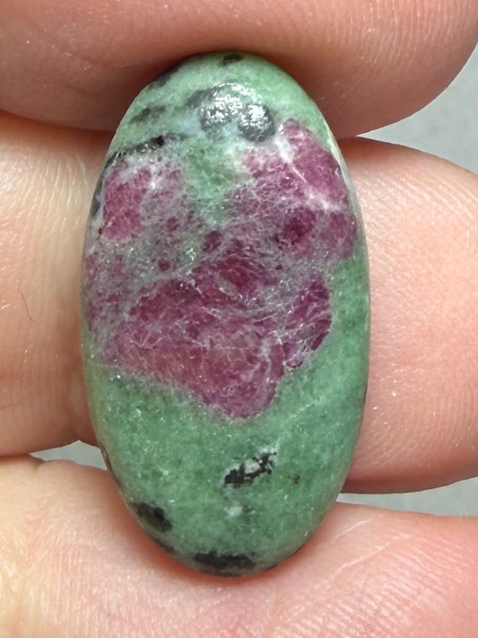 Oval 23x13mm Ruby Zoisite Cabochon 48