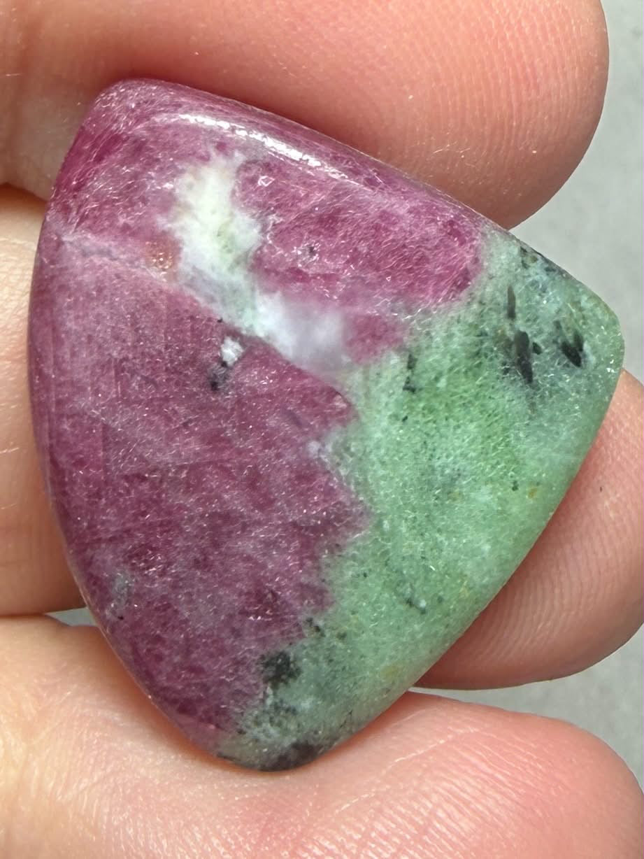 Freeform 27x23mm Ruby Zoisite Cabochon 59