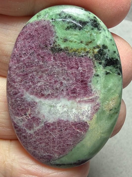 Oval 40x28mm Ruby Zoisite Cabochon 67