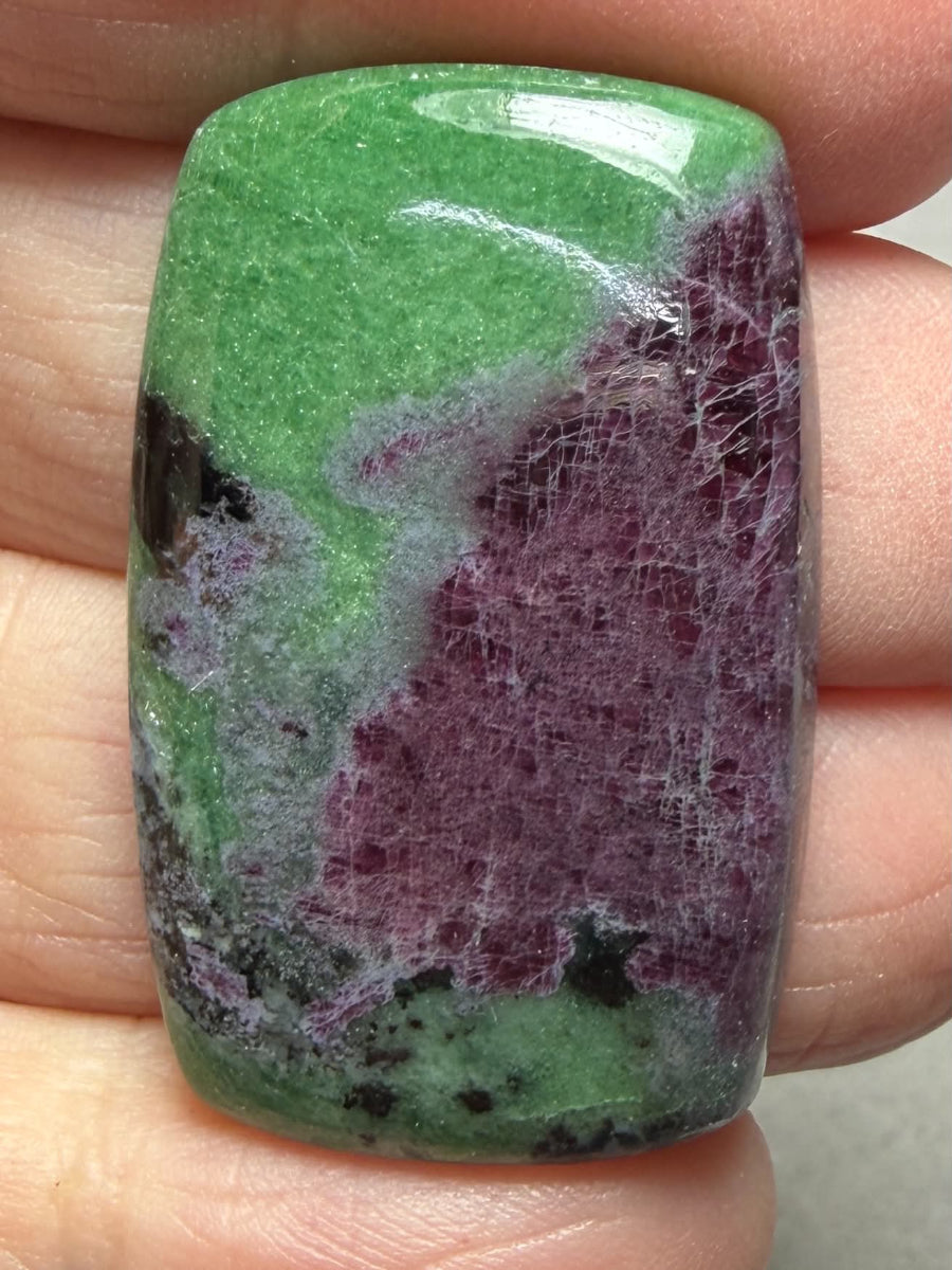 Rectangle 35x22mm Ruby Zoisite Cabochon 68