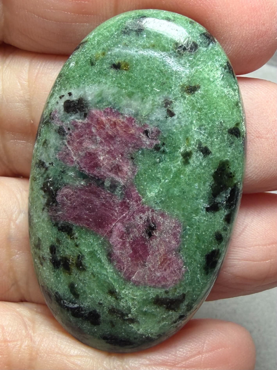 Oval 49x30mm Ruby Zoisite Cabochon 73