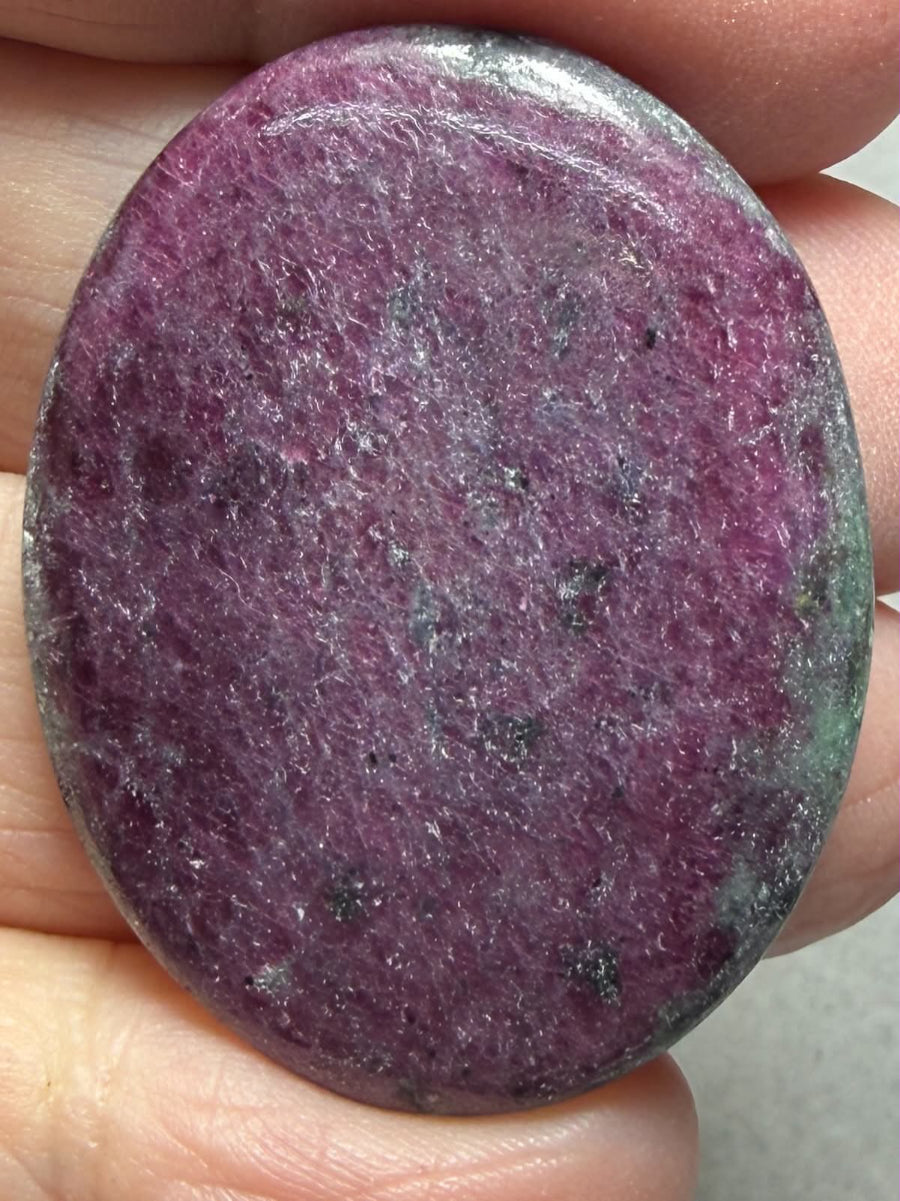 Oval 38x29mm Ruby Zoisite Cabochon 74