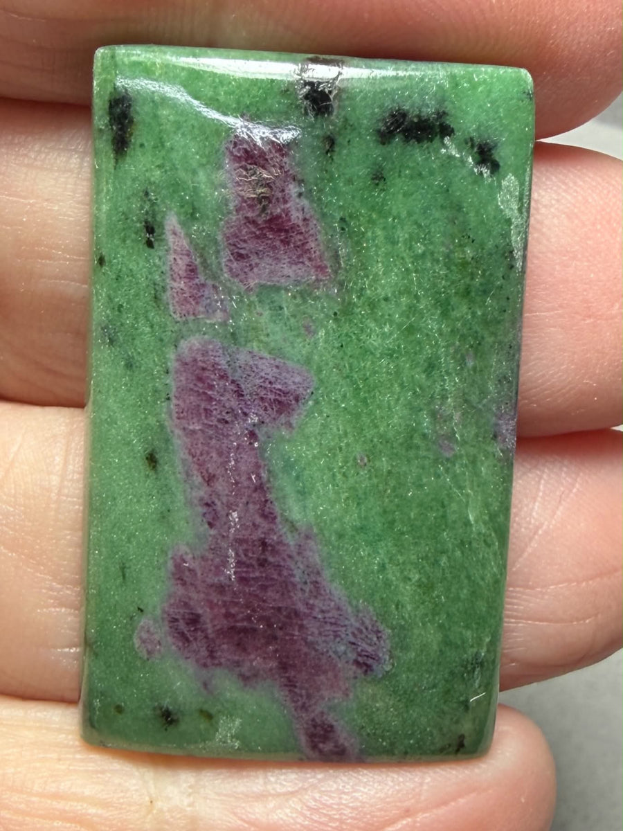 Rectangle 37x23mm Ruby Zoisite Cabochon 77