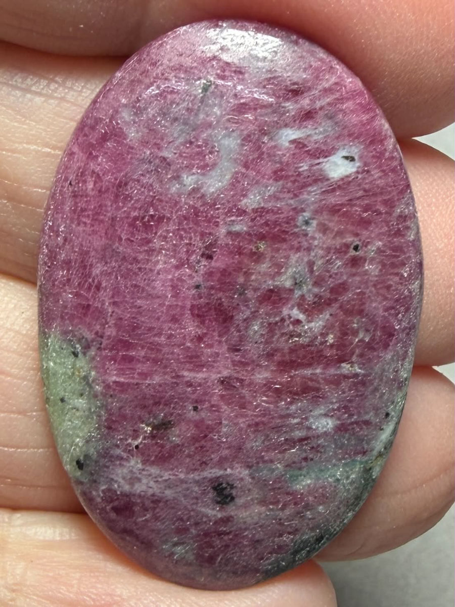 Oval 36x24mm Ruby Zoisite Cabochon 80