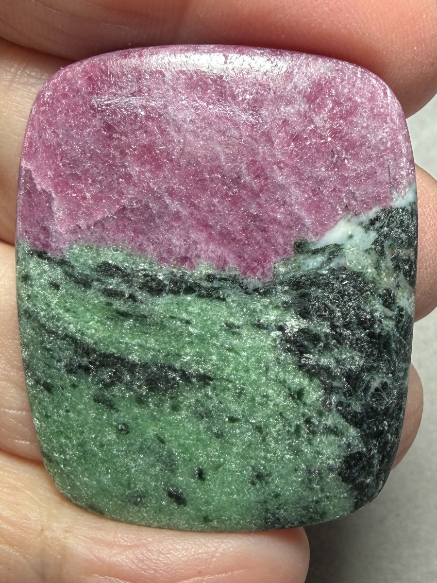 Rectangle 40x33mm Ruby Zoisite Cabochon 81