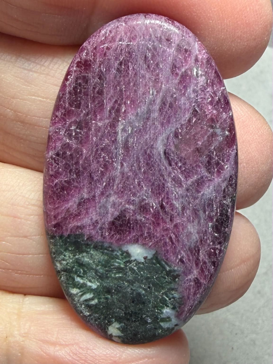 Oval 40x24mm Ruby Zoisite Cabochon 82