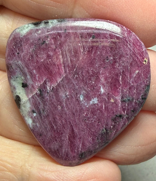 Freeform 34x33mm Ruby Zoisite Cabochon 86