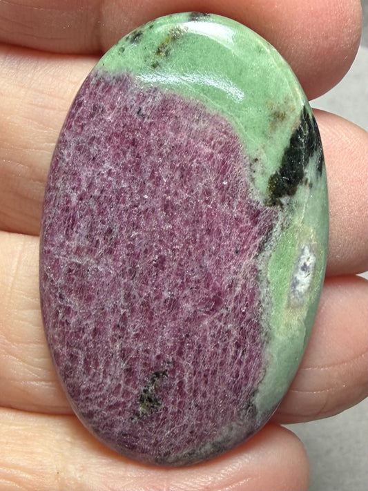 Oval 40x25mm Ruby Zoisite Cabochon 91
