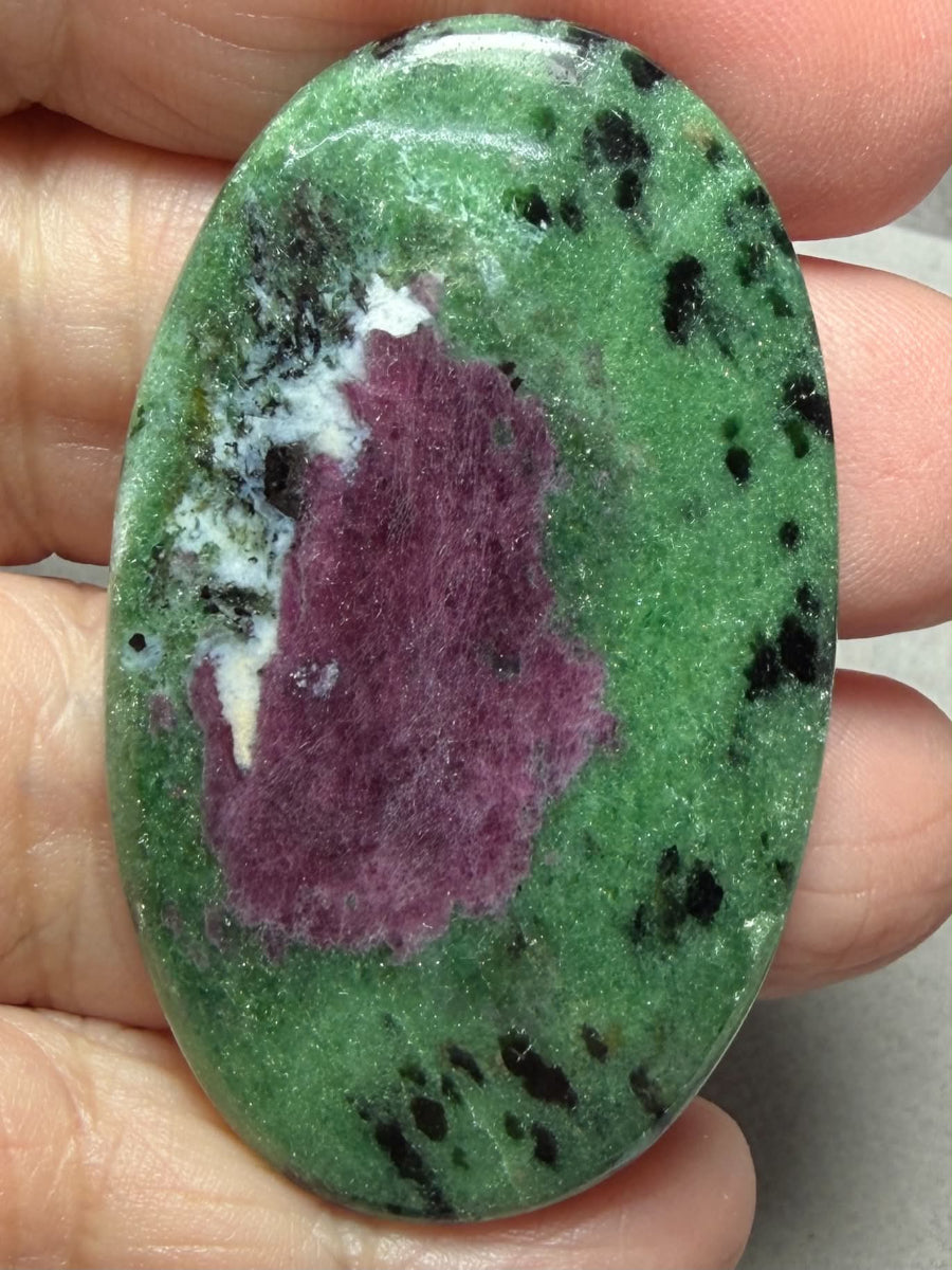 Oval 53x31mm Ruby Zoisite Cabochon 94