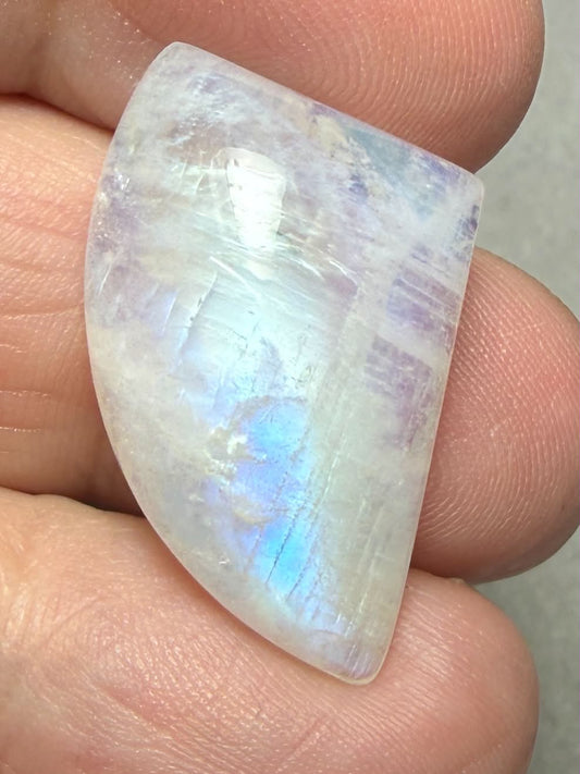 Freeform 29x19mm Rainbow Moonstone Cabochon 94