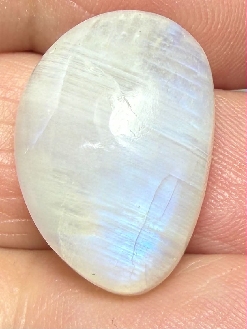 Freeform 21x15mm Rainbow Moonstone Cabochon 97