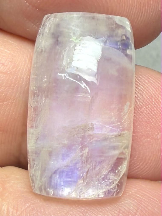 Rectangle 23x13mm Rainbow Moonstone Cabochon 130